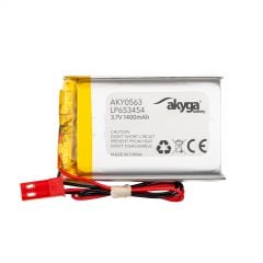 Li-Po Battery LP653454 Akyga AKY0563 3.7V / 1400mAh PCM JST 2-Pin Connector 150mm
