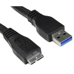 Câble USB 3.0 A-microB 1.8m AK-USB-13