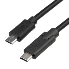 Câble microUSB / USB type C 1.0m AK-USB-16