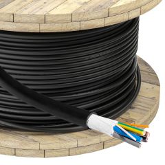 EV Power Cable Akyga AK-SC-E12 CU 5x6mm² + 2x0.5mm² 3-phases 32A 450/750V par mètre