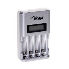 Chargeur de batterie 4 x AA / AAA LCD AK-BC-01