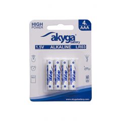 Pile alcaline AAA LR03 Akyga AKY1971 1.5V / 1300mAh 4pcs