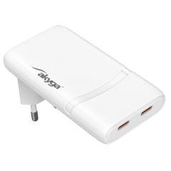 Chargeur USB USB AK-CH-32 2x USB-C PD 5-20V / max. 3.25A 65W Quick Charge 4+ GaN