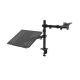 additional_image Bras pour moniteur avec table pour ordinateur portable AK-MB-04 VESA 75x75mm / 100x100 mm 15-32"