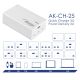 additional_image Chargeur AK-CH-25 USB-A + 3x USB-C PD 5-28V / max. 5A 140W Quick Charge 3.0 GaN